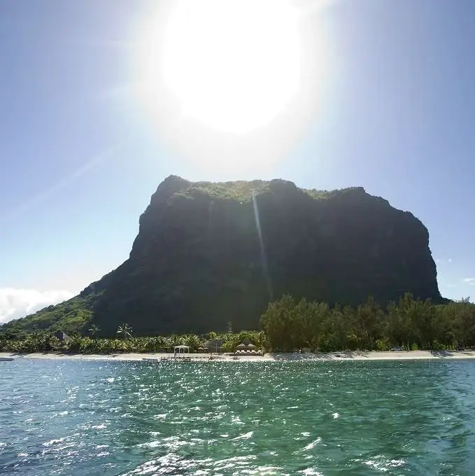 Mauritius Meer Strand Berg 