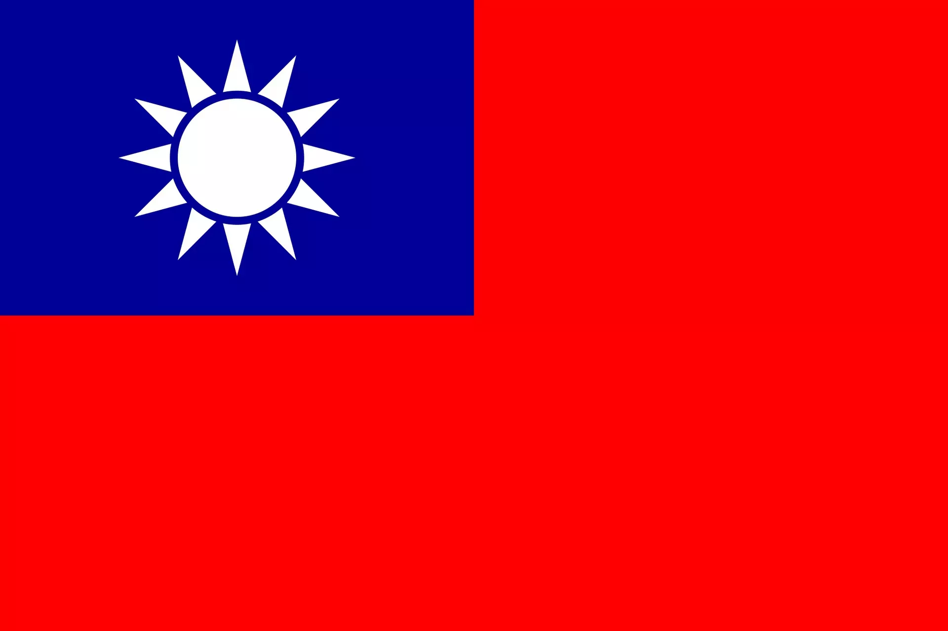 Flagge von Taiwan 