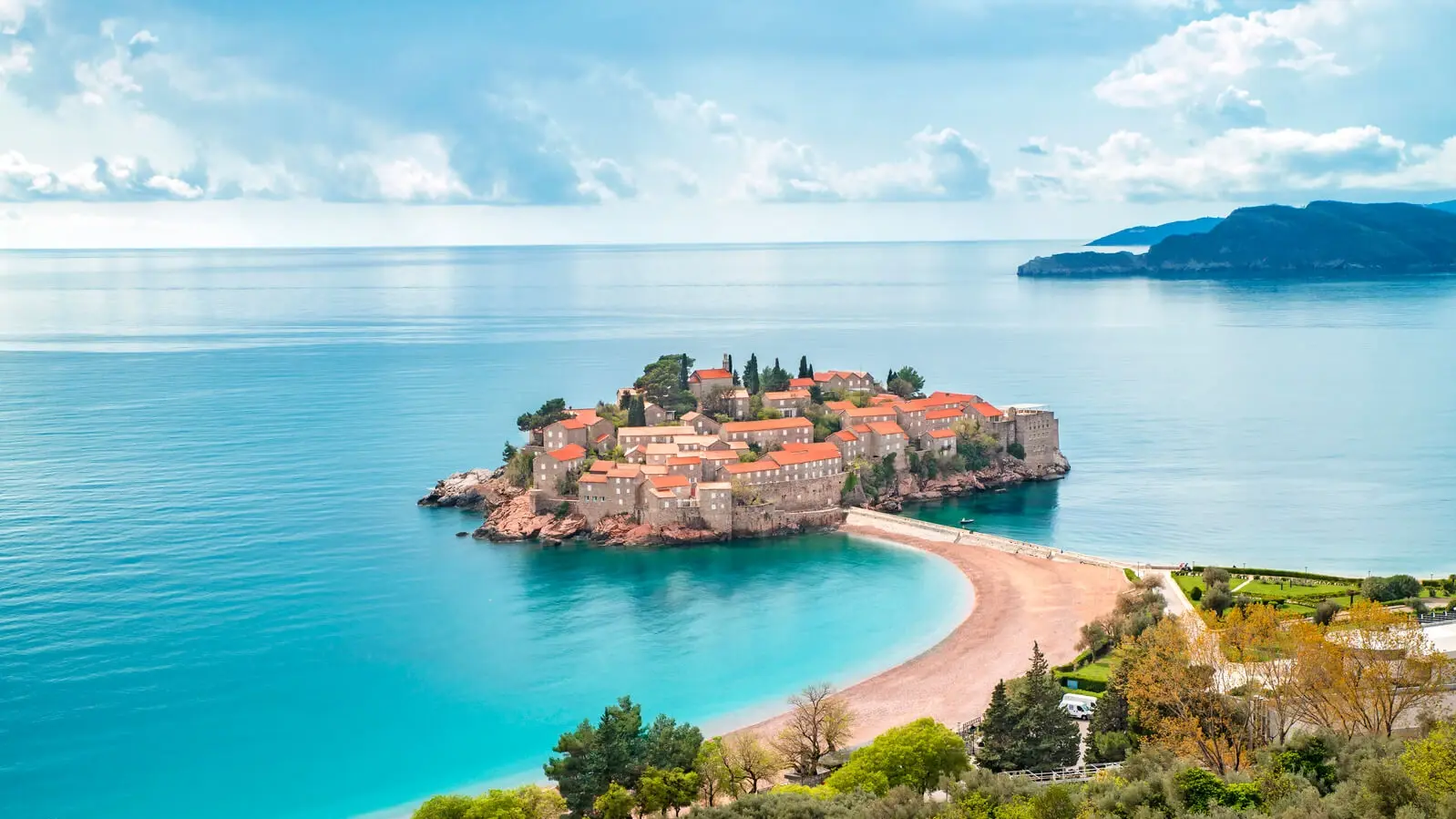 Sveti Stefan Insel Strand Budva Montenegro