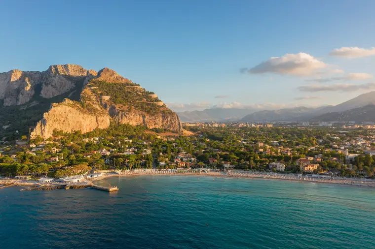 Rundreise Sizilien - Bucht von Mondello