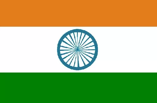 Flagge von Indien 