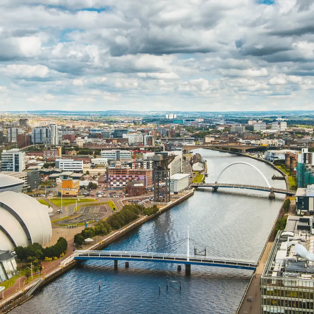 Stadt Glasgow in Schottland