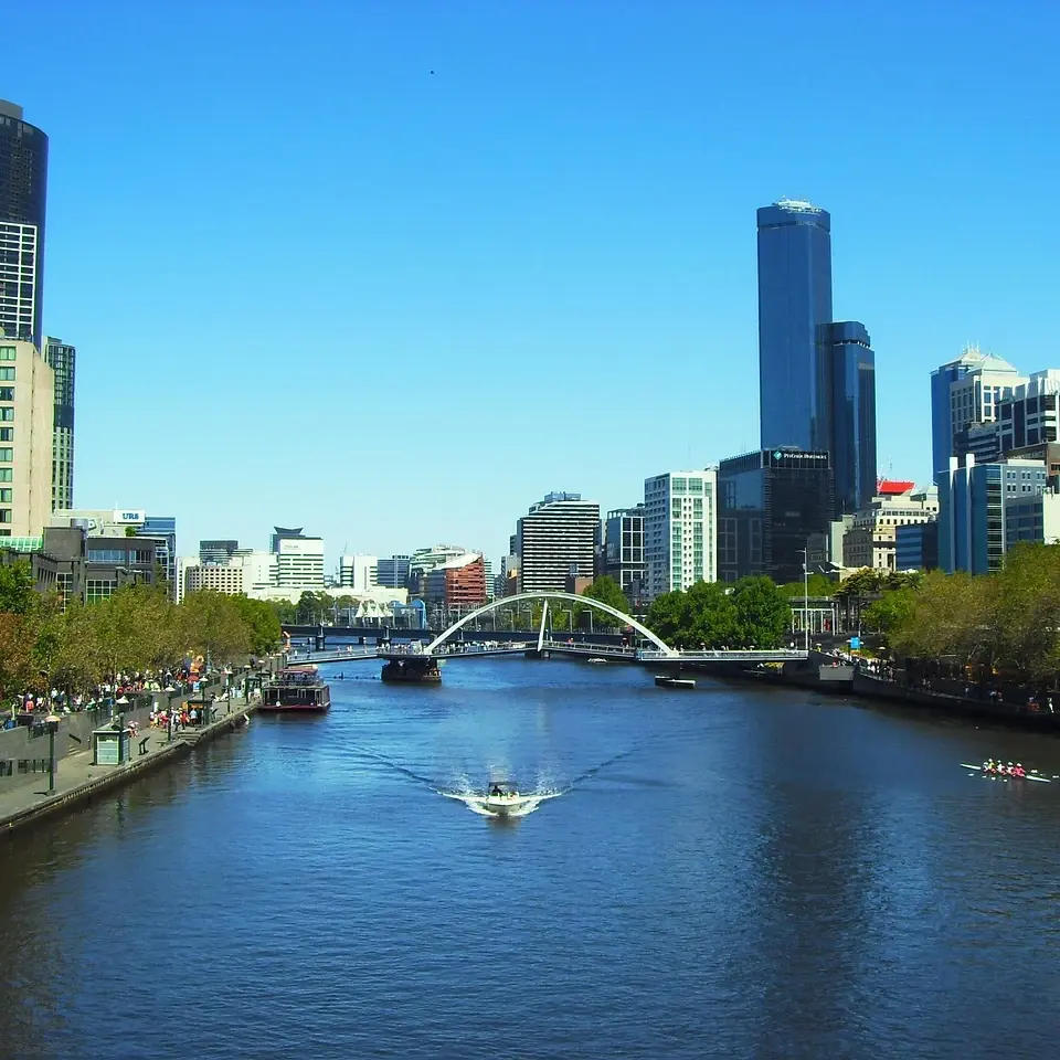 Melbourne Yarra River Australien