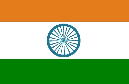 Flagge von Indien 
