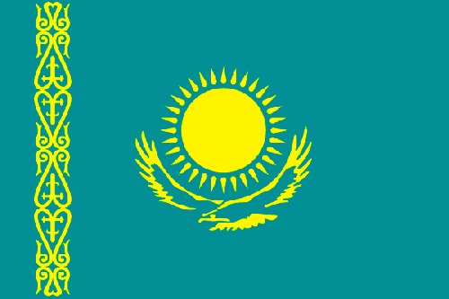 Kasachstan Flagge Flagge von Kasachstan