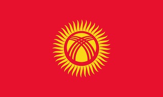 Flagge von Kirgistan 