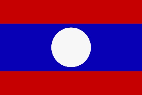 Laos Flagge Flagge von Laos