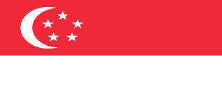 Flagge von Singapur 