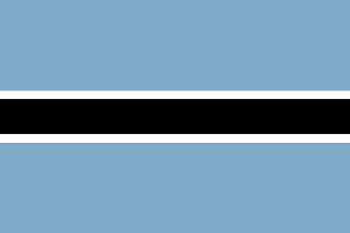 Botswana Flagge Flagge von Botswana