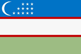 Flagge von Usbekistan 
