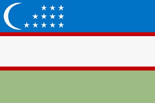 Usbekistan Flagge Flagge von Usbekistan